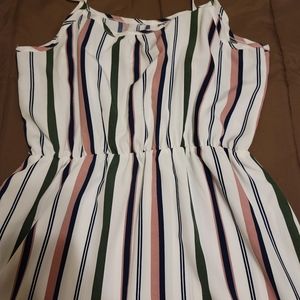 Striped Print Cami Dress